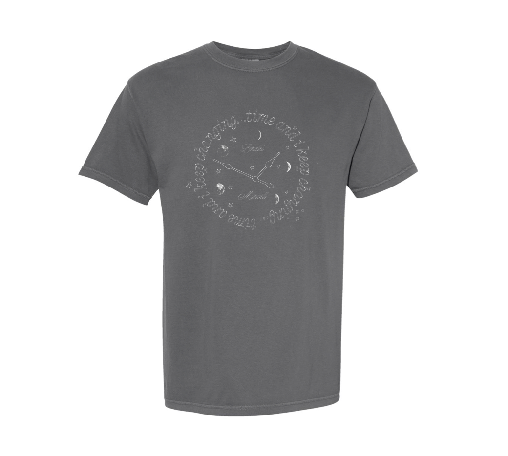 "time and I keep changing..." Heavyweight T-Shirt (Pepper)